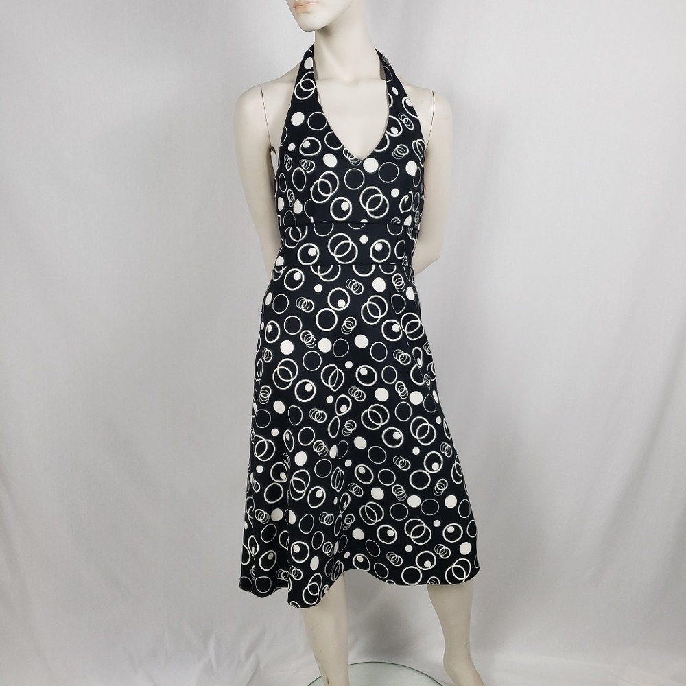 AB Studio Halter Dress Women's 6 Stretchy Back Zip